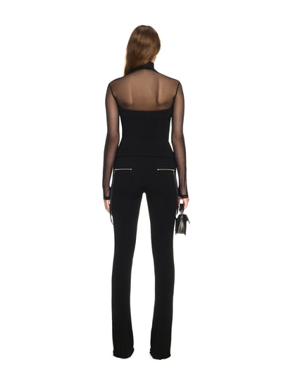 Off-White Heavy Jer Britney Zip Pants Black