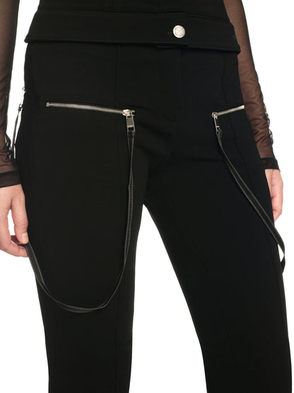 Off-White Heavy Jer Britney Zip Pants Black