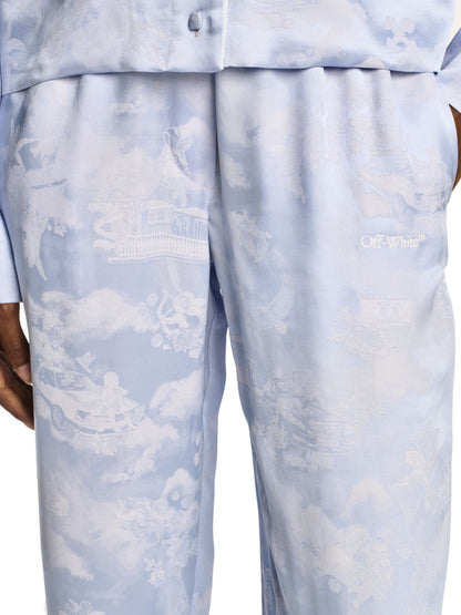 Off-White Fresco Jacq Vi Pajama Pants