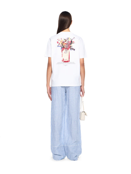 Off-White Striped Wideleg Pants Blue