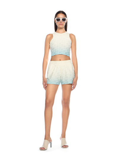 Off-White Terry Gradient Shorts Blue