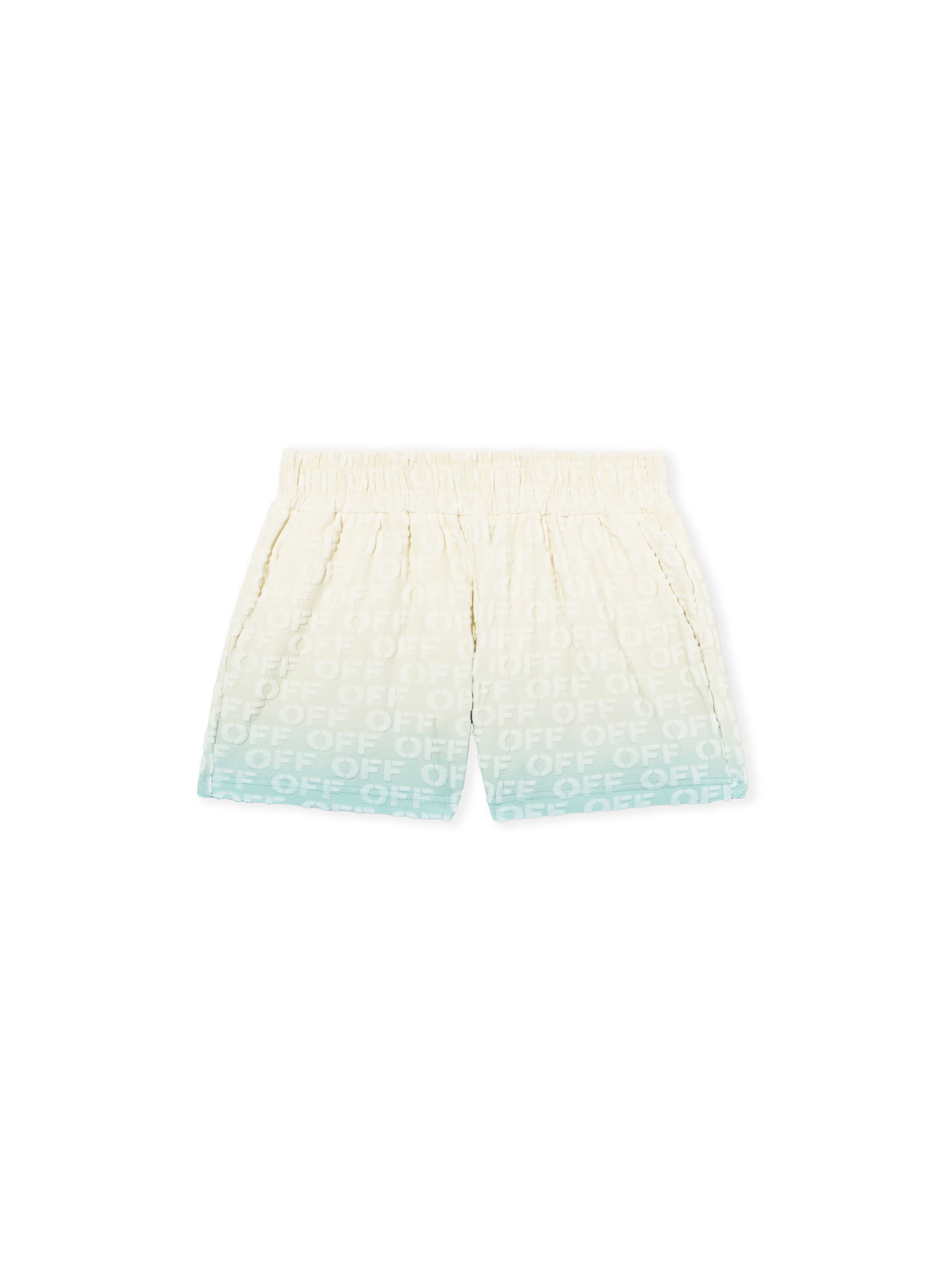 Off-White Terry Gradient Shorts Blue