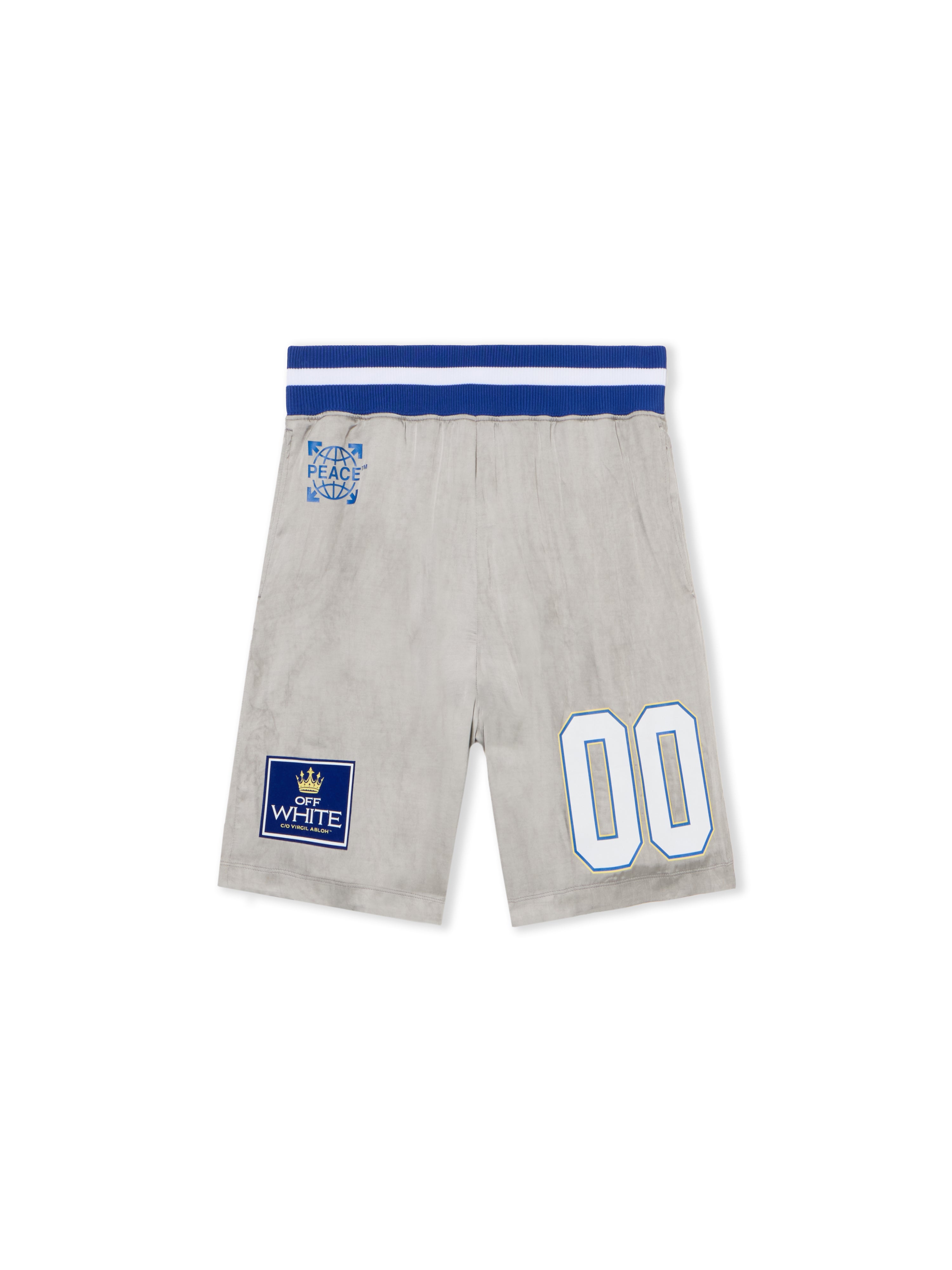 Off-White Dyed Vi Sat 00 Loose Shorts Grey