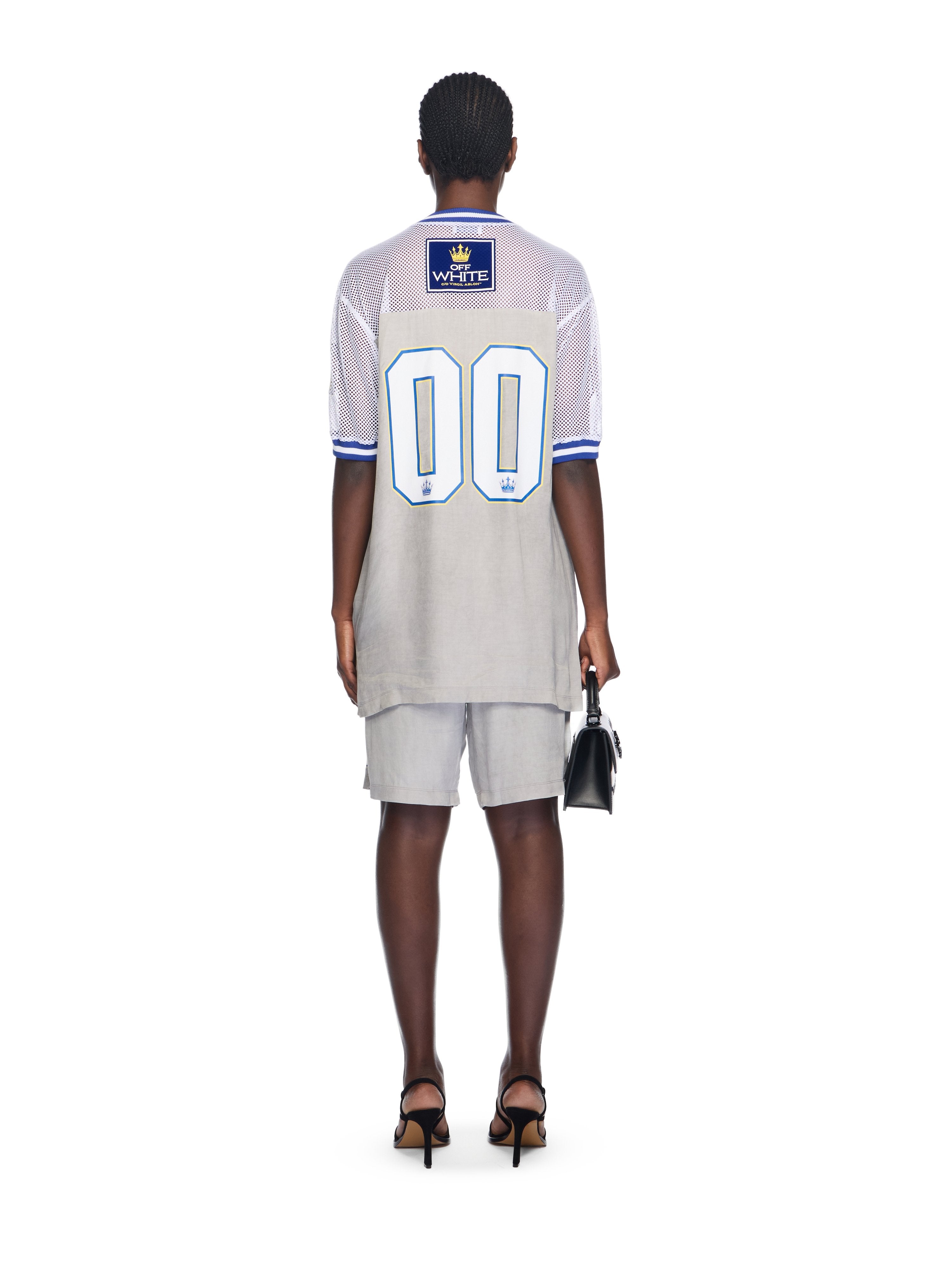 Off-White Dyed Vi Sat 00 Loose Shorts Grey