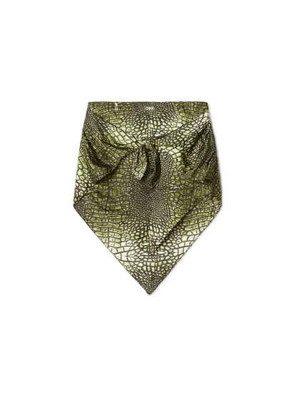 Off-White Croco Vi Bandana Skirt Green