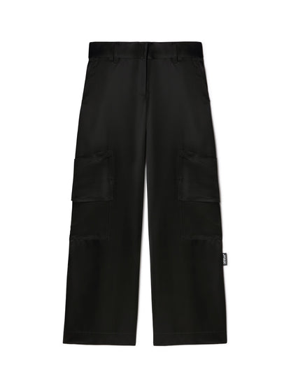 Off-White Heavy Satin New Toybox Cargo Black