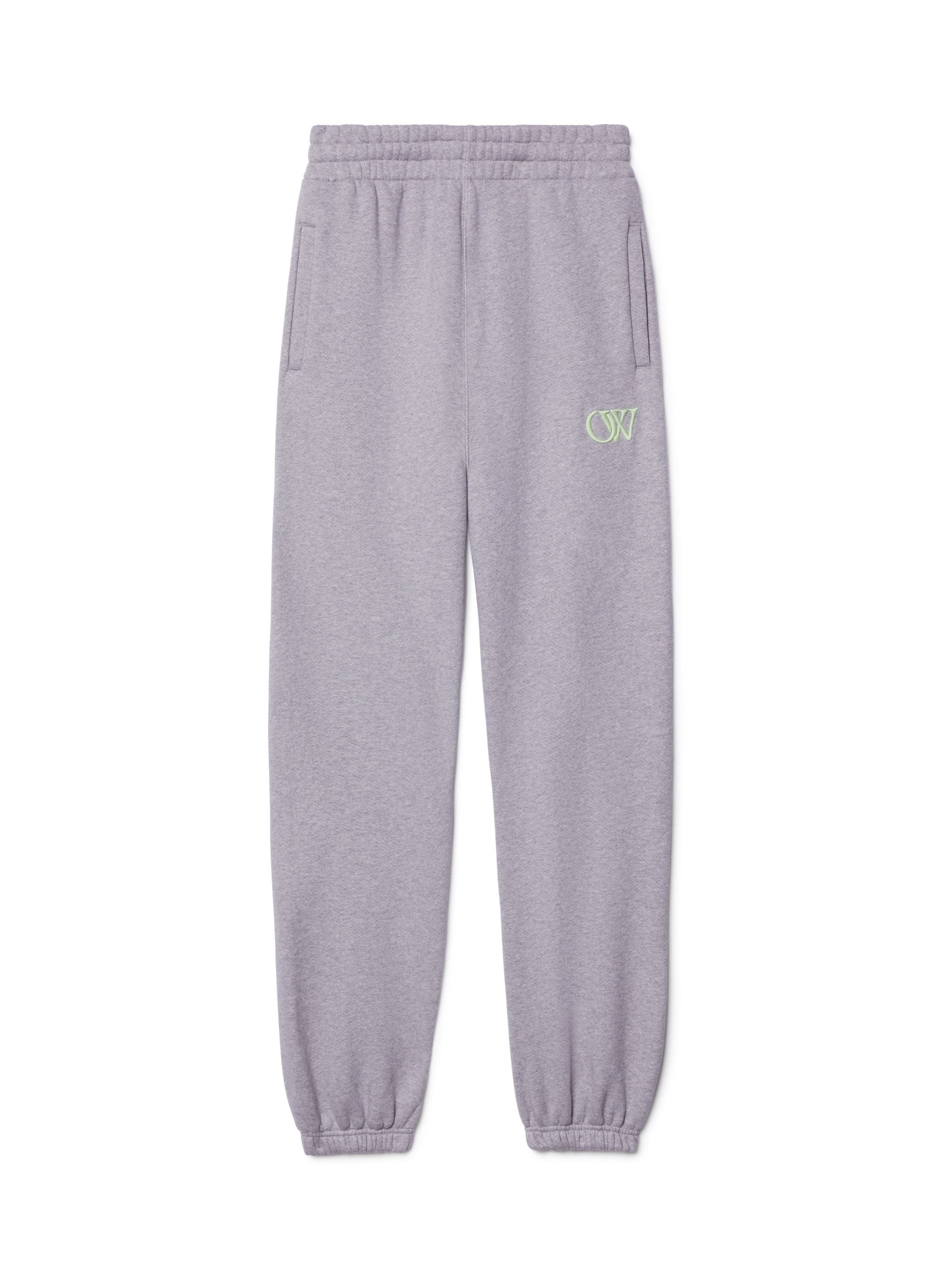 Off-White Gray Embroidered Ow Sweatpants Grey