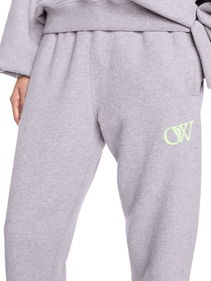 Off-White Gray Embroidered Ow Sweatpants Grey