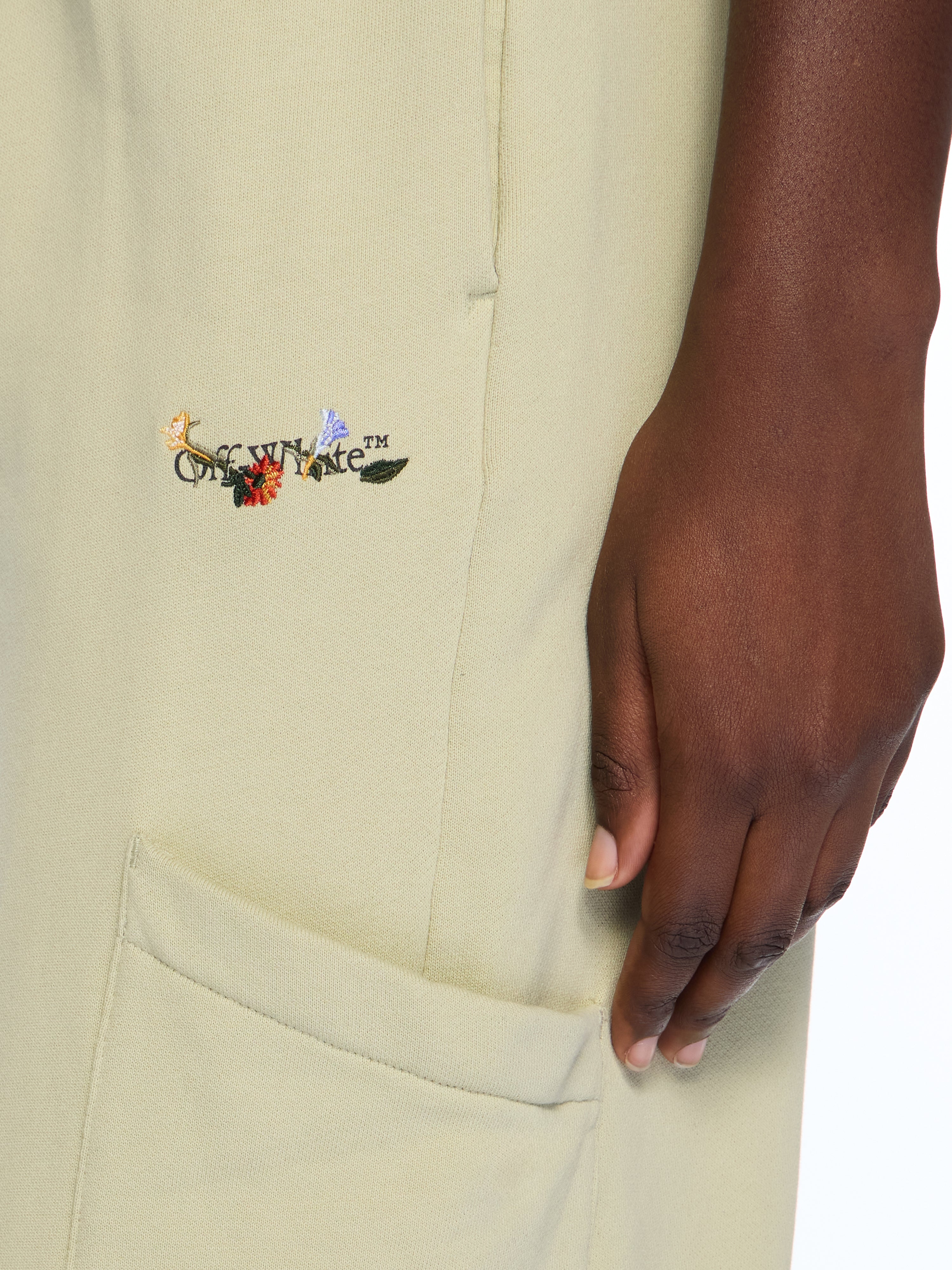 Off-White Bookish Flowers Cargo Sweatpants Black