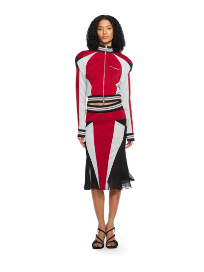 Off-White Track Star Skirt Red