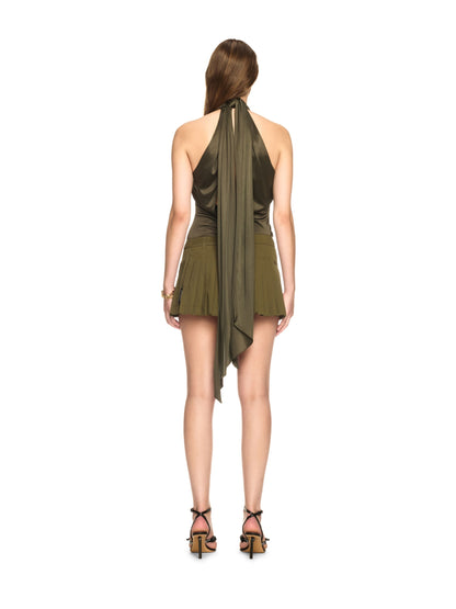 Off-White Co Savana Mini Skirt Green