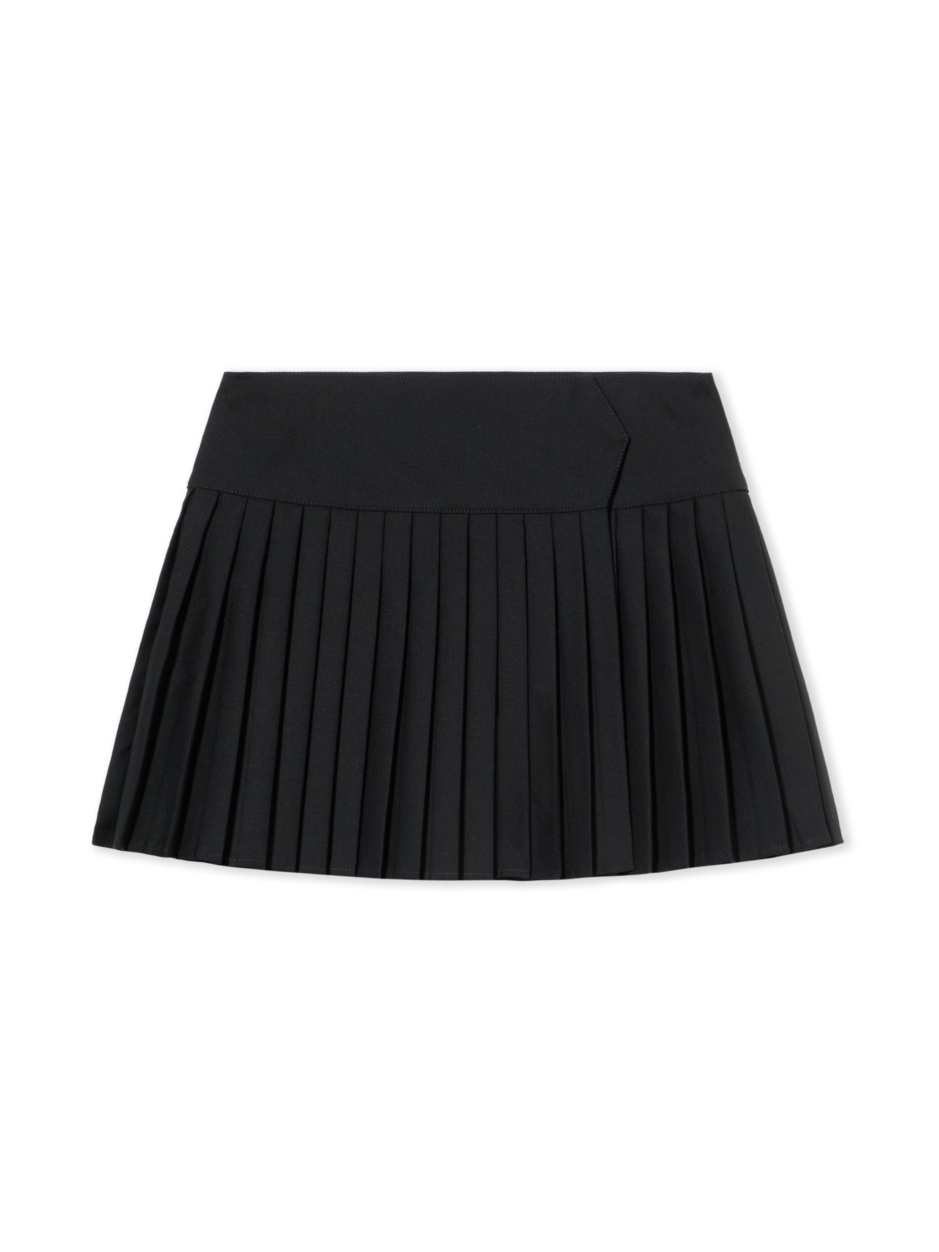 Off-White Big Bookish Logo Pleated Skirt Black
