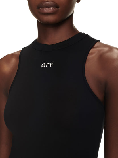 Off-White Sleek Rowing Dress Black
