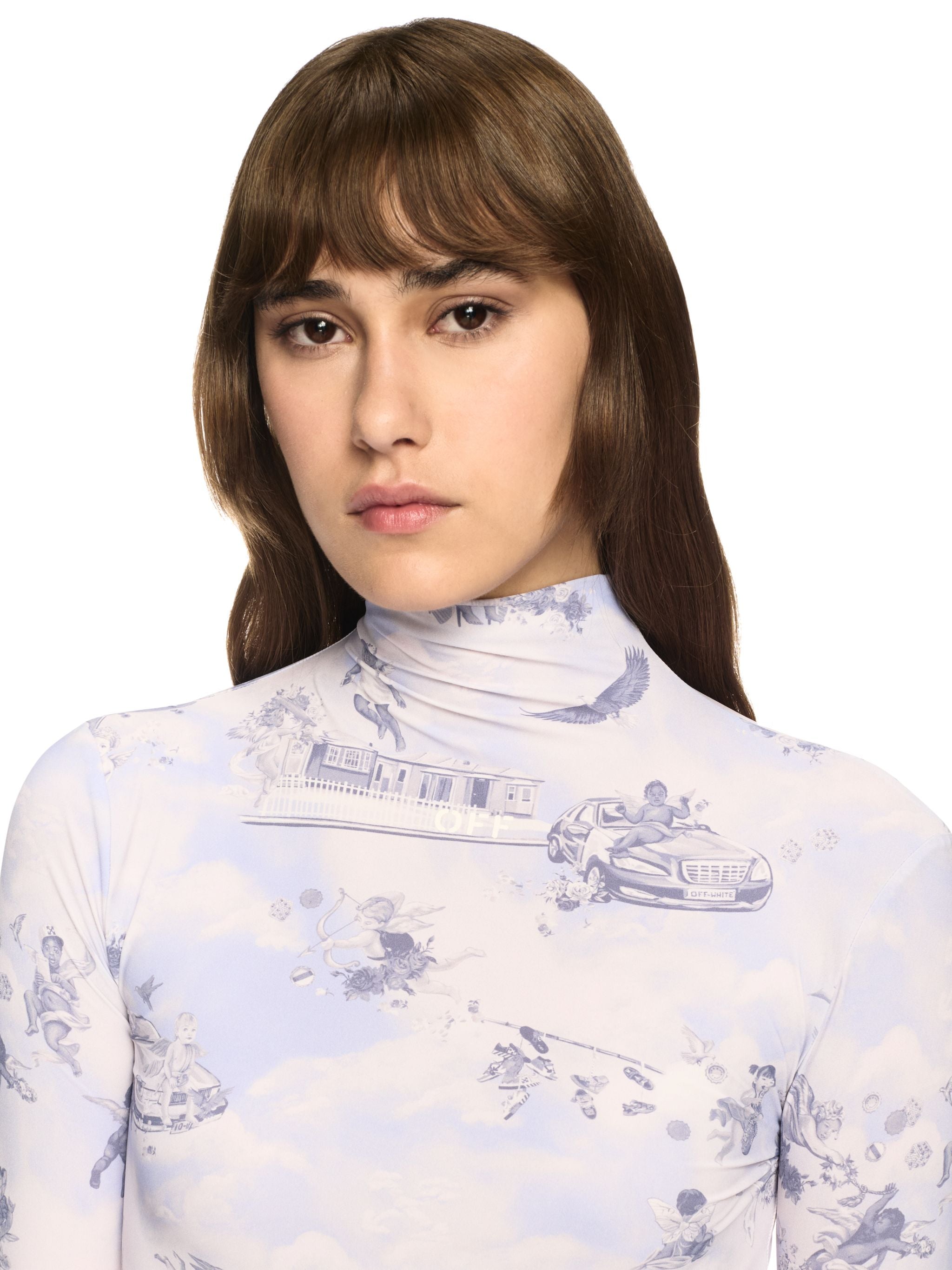 Off-White Fresco Sec Skin Short Dress Pink