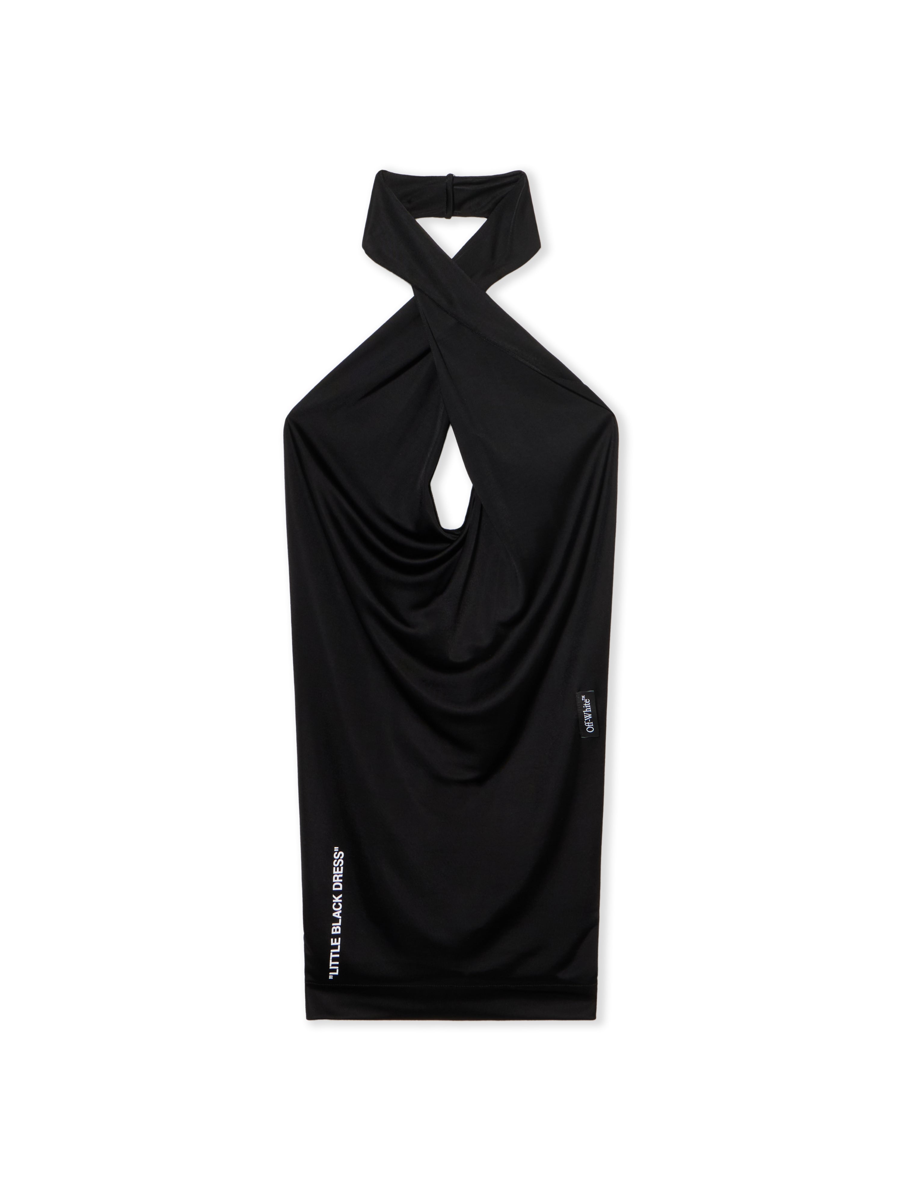 Off-White Fluid Jer Dress Black