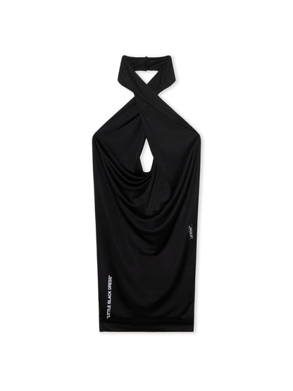 Off-White Fluid Jer Dress Black