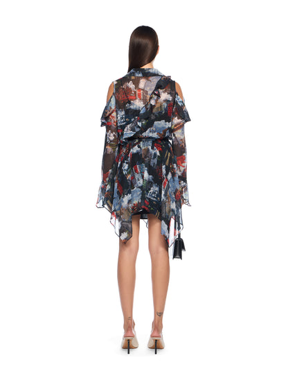 Off-White World Paint Geo Romantic Dress None
