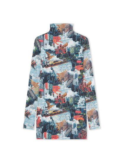 Off-White World Paint Second Skin Mini Dress