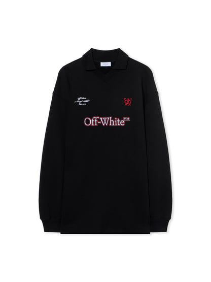 Off-White Sporty Polo Sweatdress Black