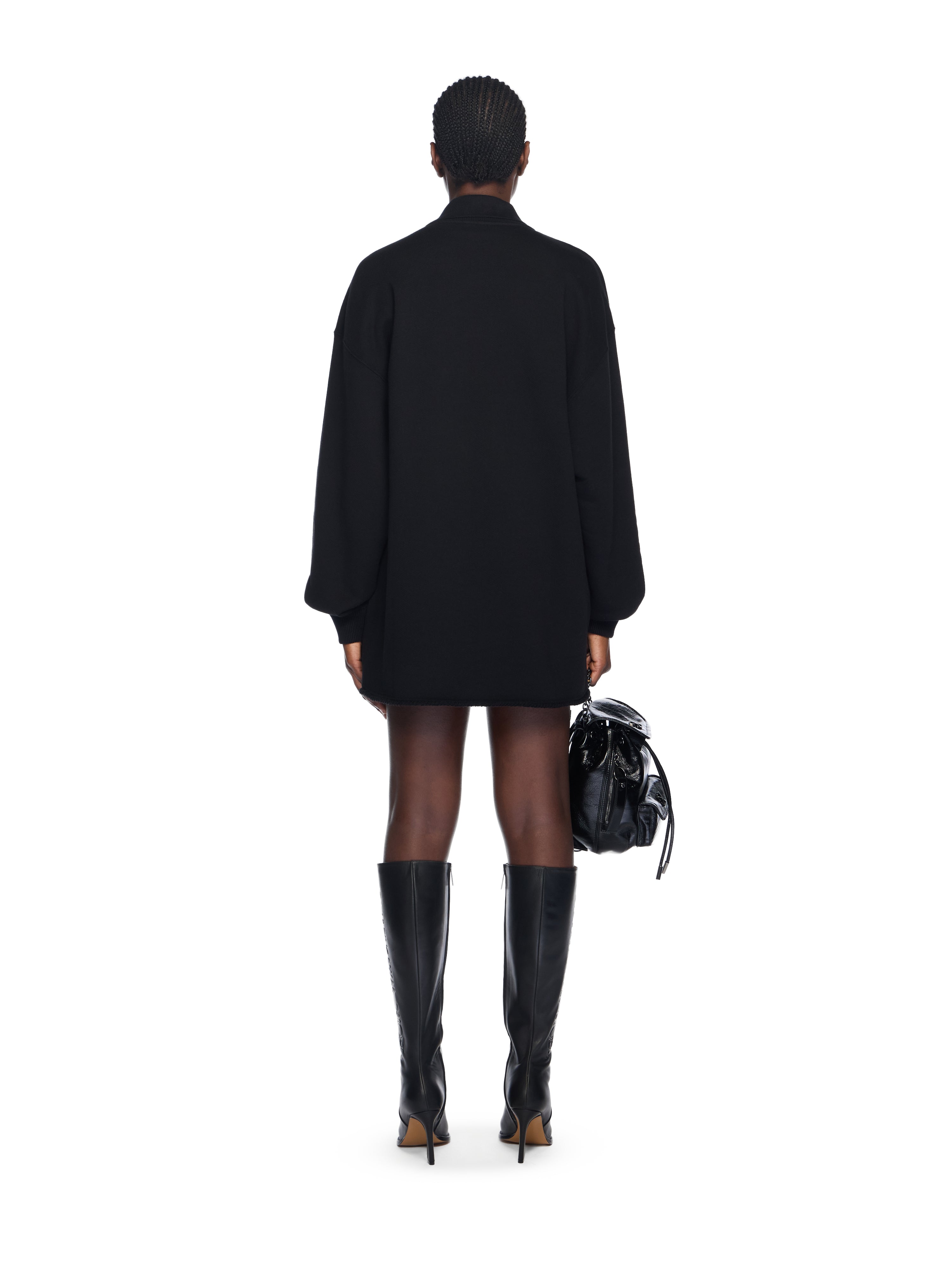 Off-White Sporty Polo Sweatdress Black