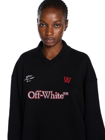 Off-White Sporty Polo Sweatdress Black