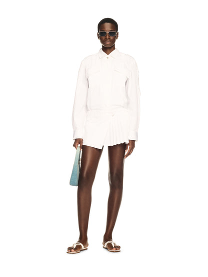 Off-White Poplin Savana Mini Dress
