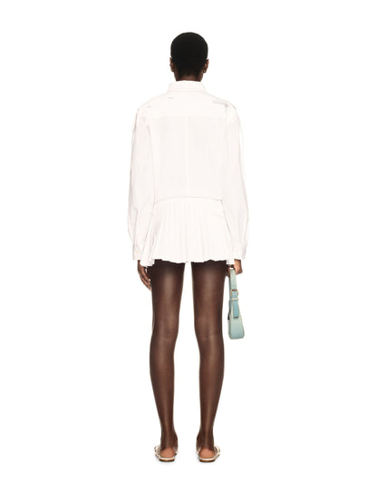 Off-White Poplin Savana Mini Dress