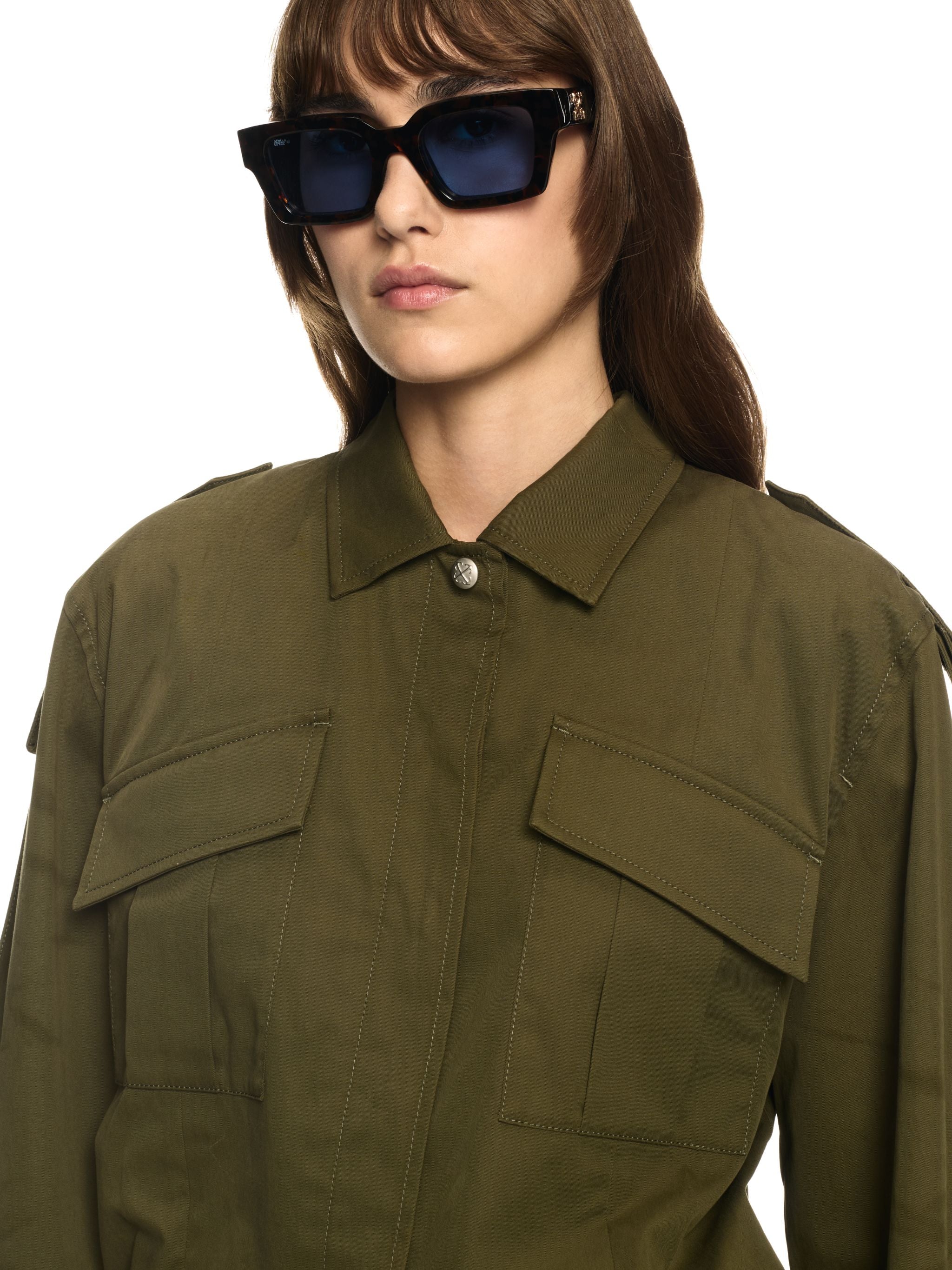 Off-White Co Savana Mini Dress Green