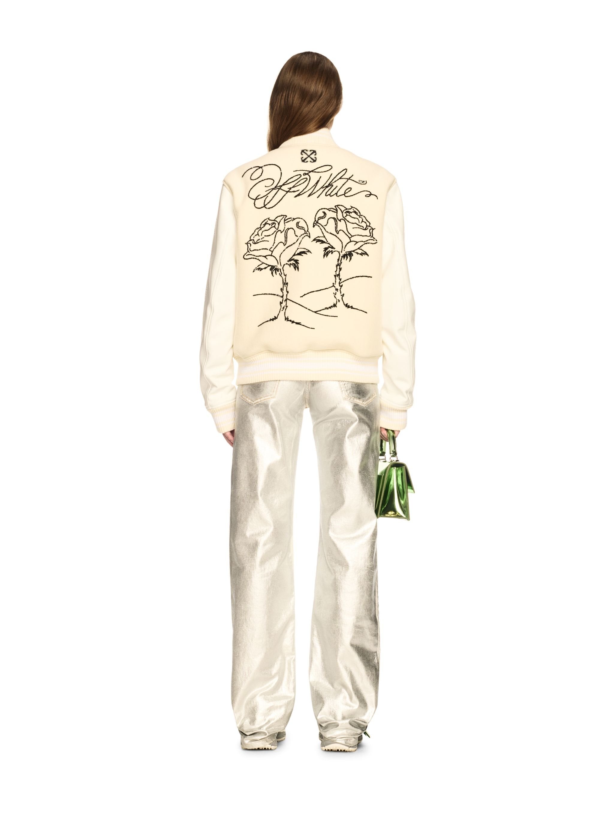 Off-White Wo Rose Valley Varsity Neutrals