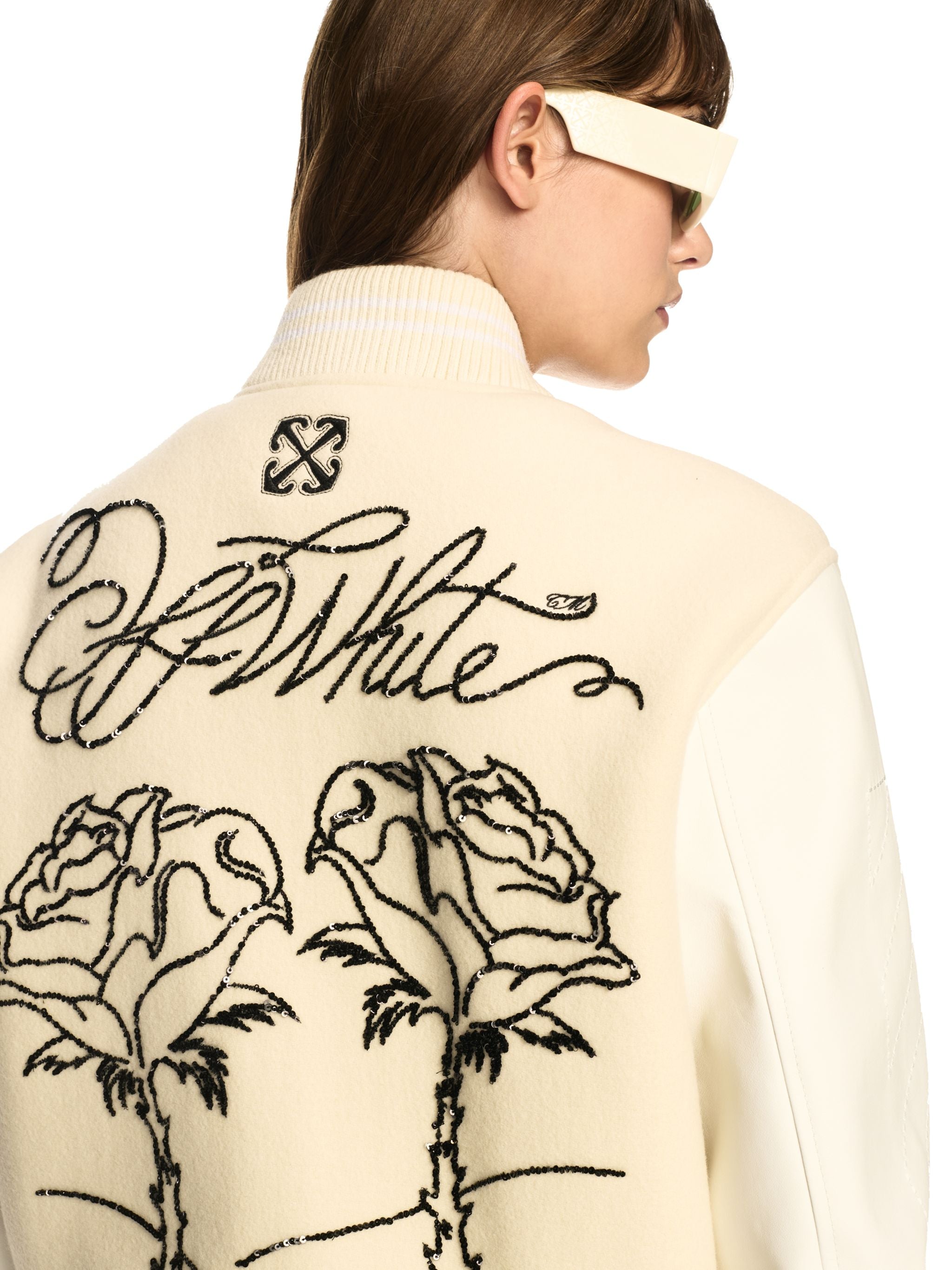 Off-White Wo Rose Valley Varsity Neutrals