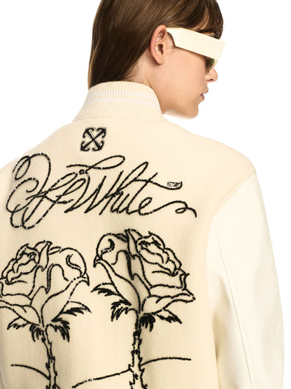 Off-White Wo Rose Valley Varsity Neutrals