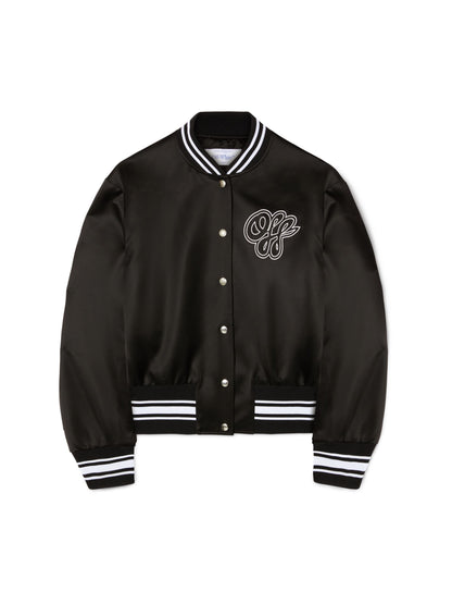 Off-White Heavy Satin Souv Jkt Black