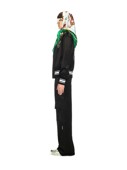 Off-White Heavy Satin Souv Jkt Black