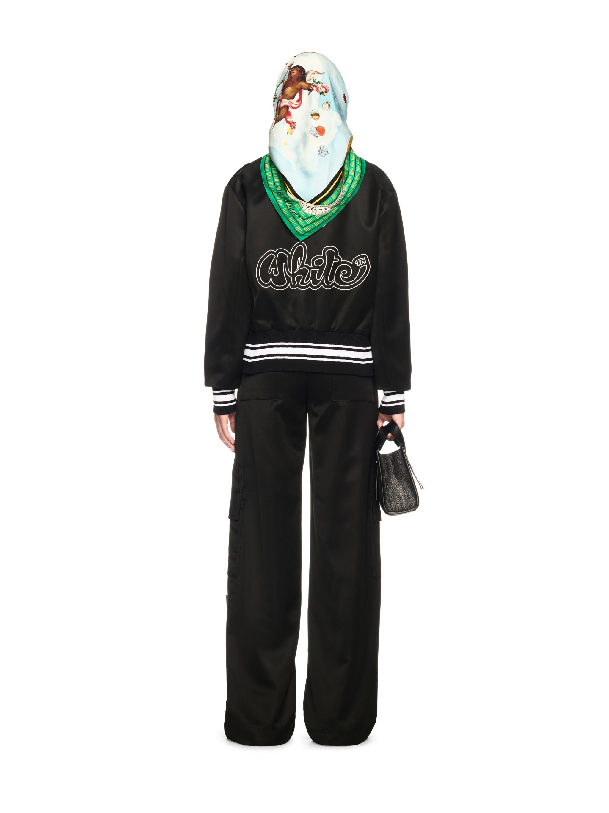 Off-White Heavy Satin Souv Jkt Black