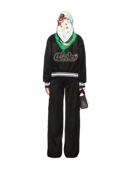 Off-White Heavy Satin Souv Jkt Black