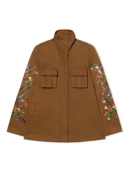 Off-White Arrow Flower Field Twill Jacket Beech