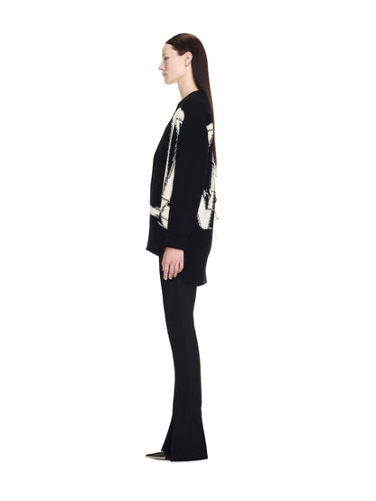 Off-White Ow Maxi Logo Cardigan Black