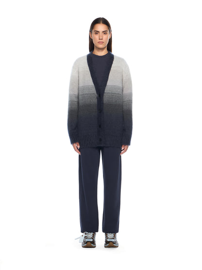 Off-White Mohair Arrow Degrade Cardigan Black