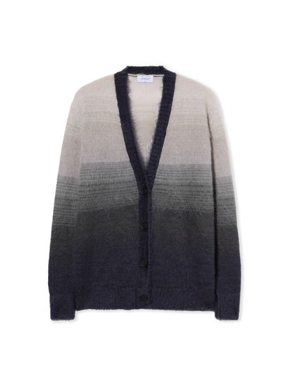 Off-White Mohair Arrow Degrade Cardigan Black