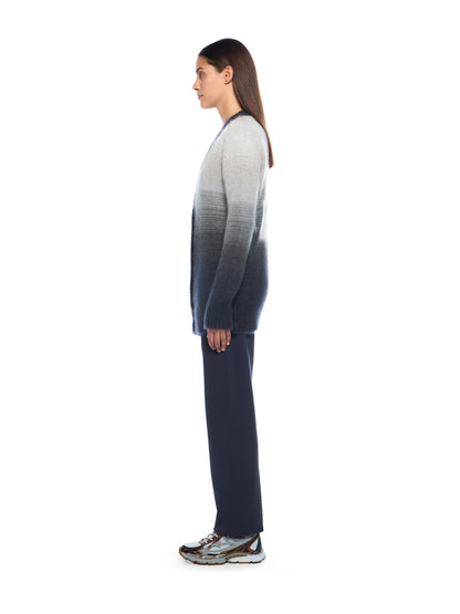 Off-White Mohair Arrow Degrade Cardigan Black
