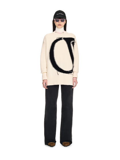 Off-White Ow Maxi Logo Crewneck