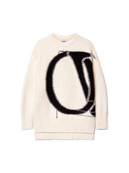 Off-White Ow Maxi Logo Crewneck