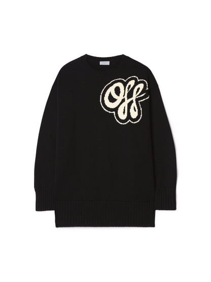 Off-White Handdraw Script Crewneck Black