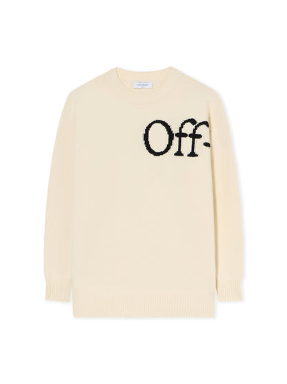 Off-White Bookish Logo Knit Sweater Black