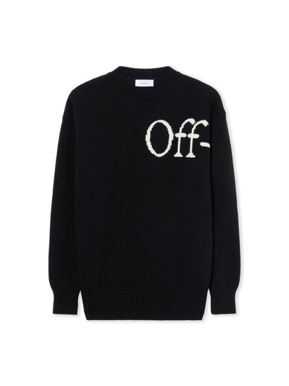 Off-White Bookish Logo Knit Sweater Black