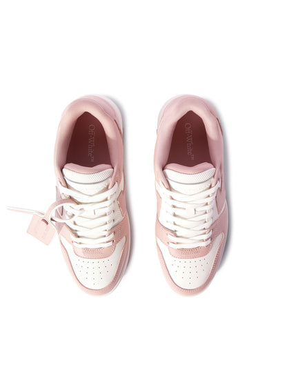 Off-White Out Of Office Calf Leather Sneakes Womens Pink