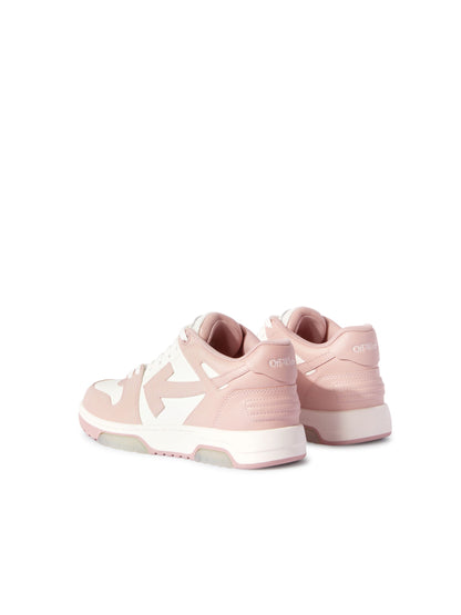 Off-White Out Of Office Calf Leather Sneakes Womens Pink