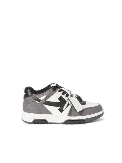 Off-White Out Of Office Calf Leather Womens Grey