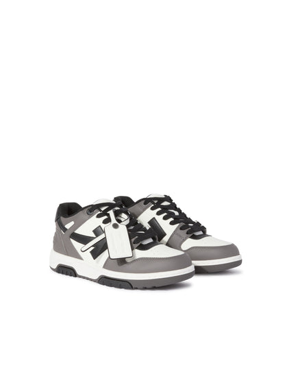 Off-White Out Of Office Calf Leather Womens Grey