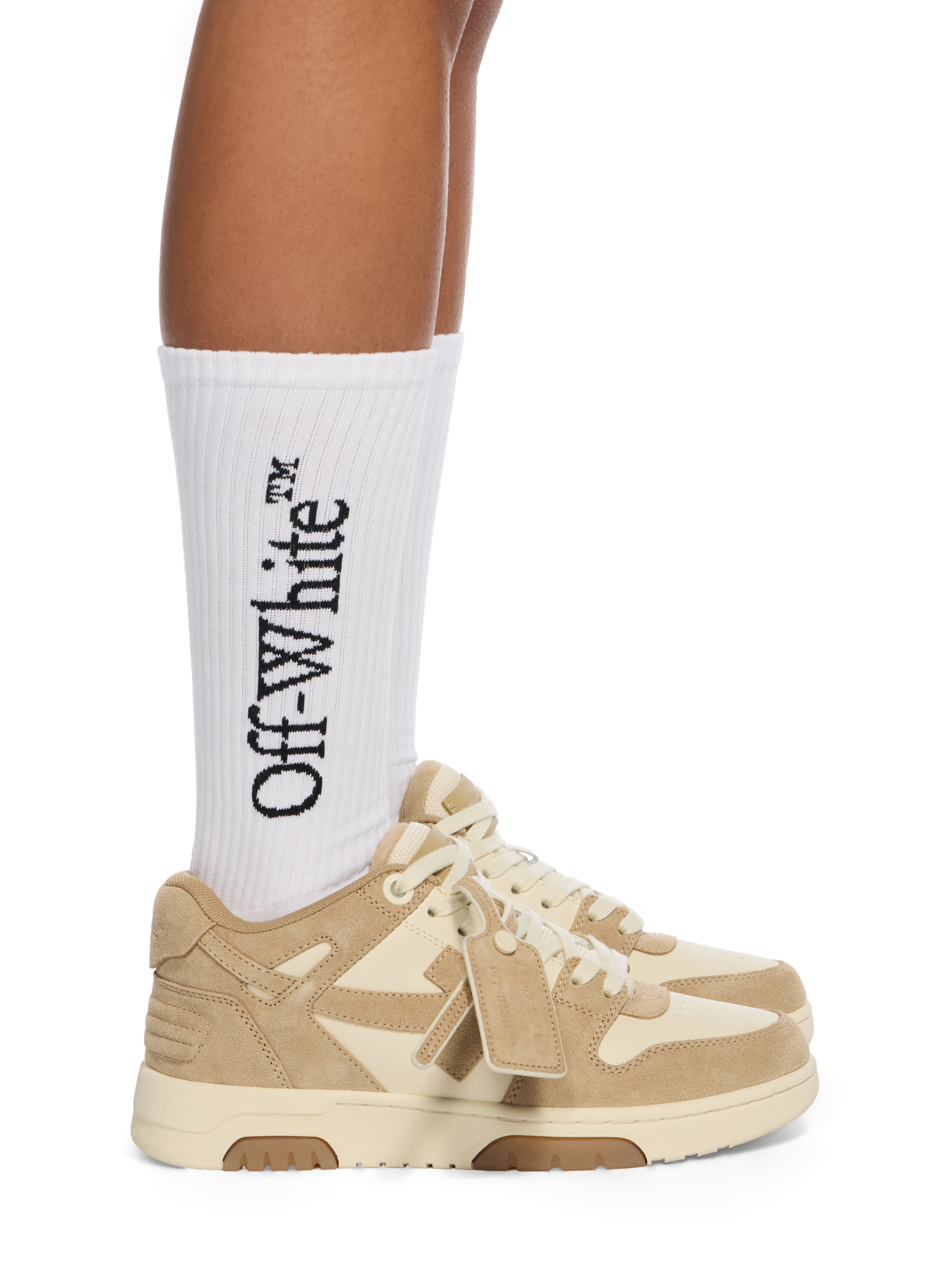 Off-White Out Of Office Sneakers Womens Beige